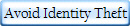 Avoid Identity Theft